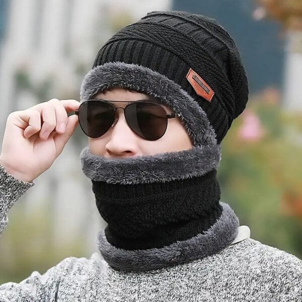 Chapeaux écharpe طقم قبعة ووشاح شتوي